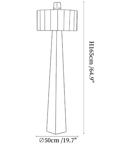 Obelisk Alabaster Floor Lamp