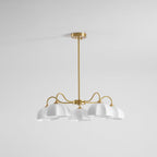 Octagonal Glass Bowl Chandelier