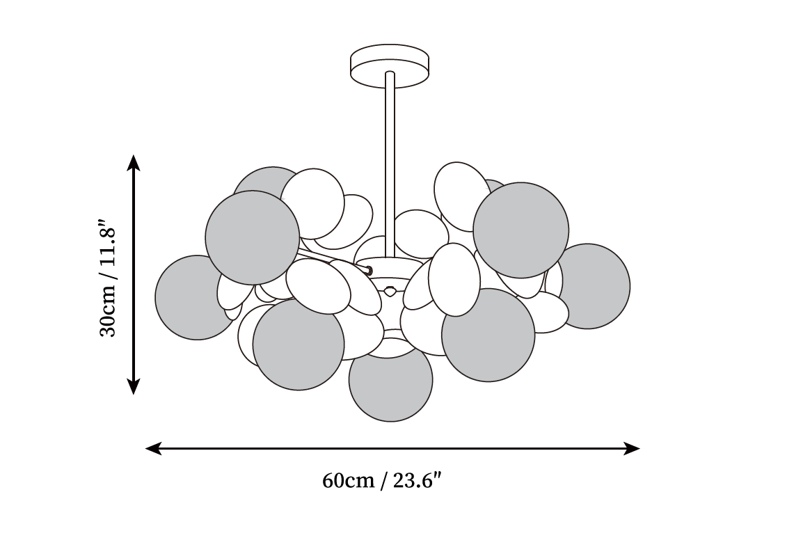 Off White Tree Chandelier