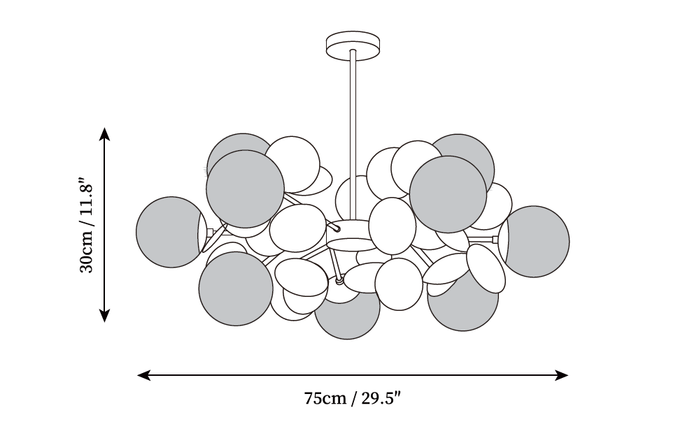 Off White Tree Chandelier