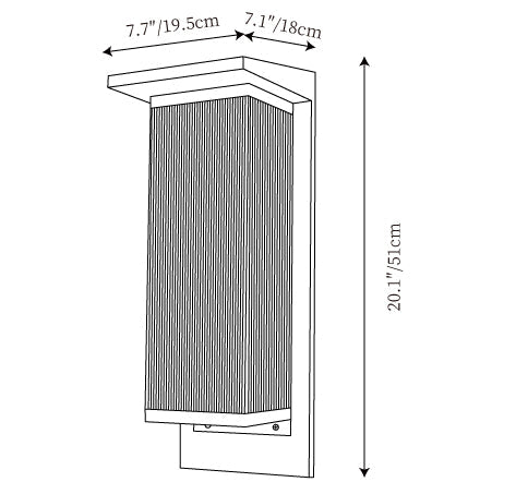 Oleron Box Outdoor Wall Lamp