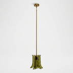 Olive Petal Glass Pendant Lamp
