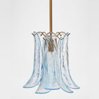Olive Petal Glass Pendant Lamp
