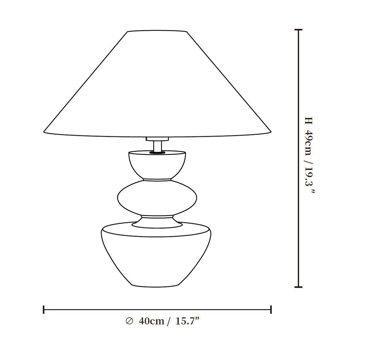 Ombra Totem Table Lamp