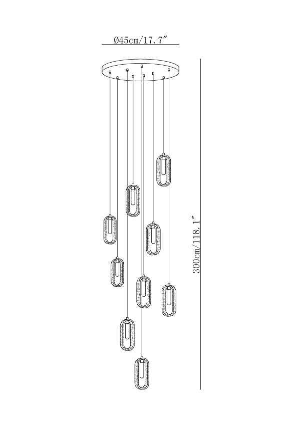 Onda Travertine Pendant Light
