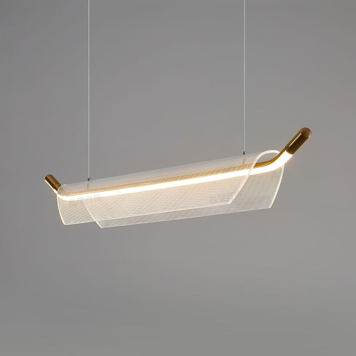 One Word Acrylic Pendant Light