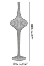 Onion Rattan Floor Lamp