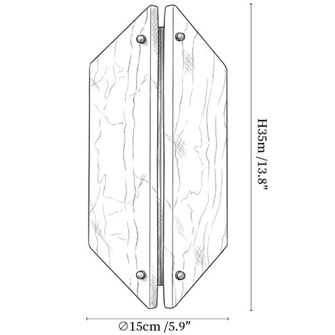 Crest Alabaster Wall Lamp