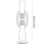 Opal Alabaster Twist Wall Sconce