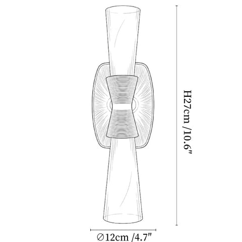 Opal Alabaster Twist Wall Sconce