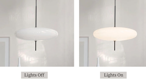 Opal Disc Suspension Lamp