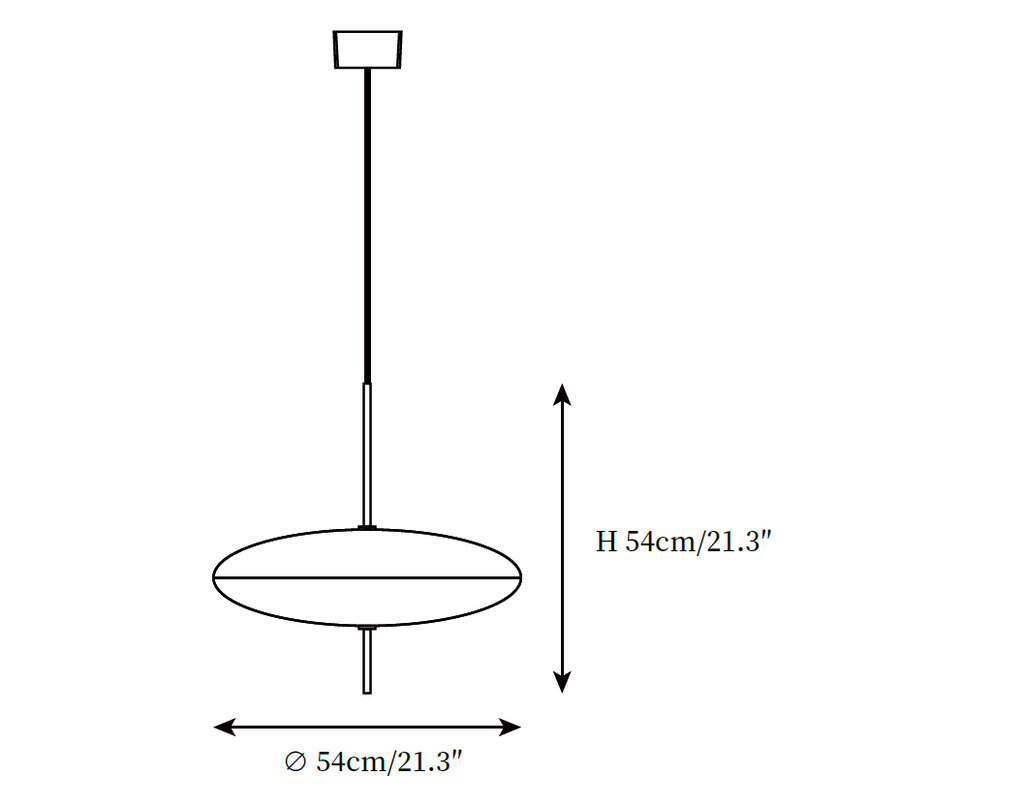 Opal Disc Suspension Lamp