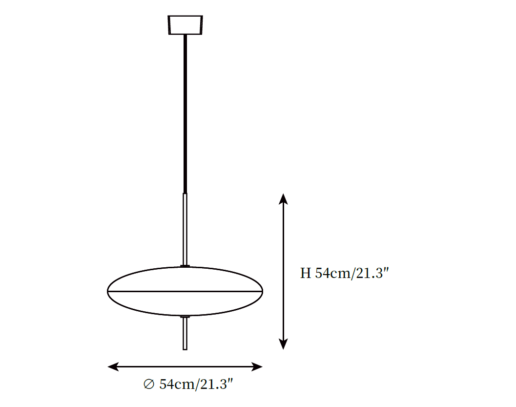 Opal Disc Suspension Lamp
