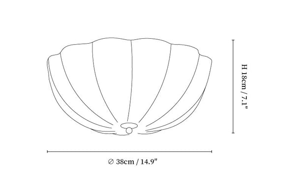 Opal Shell Ceiling Lamp