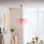 Opalora Pink Murano Chandelier