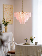 Opalora Pink Murano Chandelier