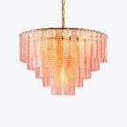 Opalora Pink Murano Chandelier