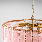 Opalora Pink Murano Chandelier