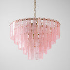 Opalora Pink Murano Chandelier