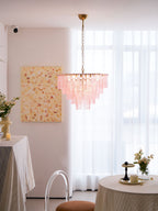 Opalora Pink Murano Chandelier