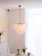 Opalora Pink Murano Chandelier
