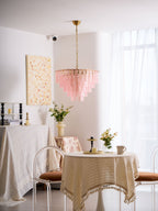 Opalora Pink Murano Chandelier