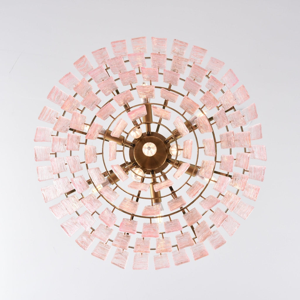 Opalora Pink Murano Chandelier