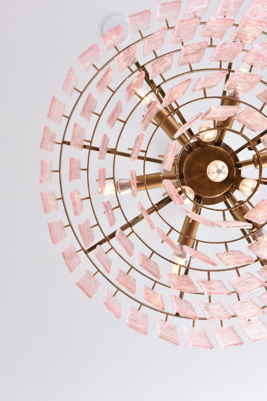 Opalora Pink Murano Chandelier