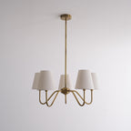 Opaluxe Brass Chandelier