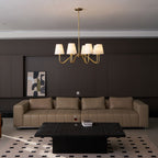 Opaluxe Brass Chandelier