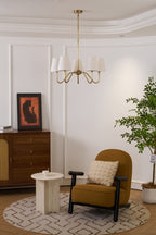 Opaluxe Brass Chandelier