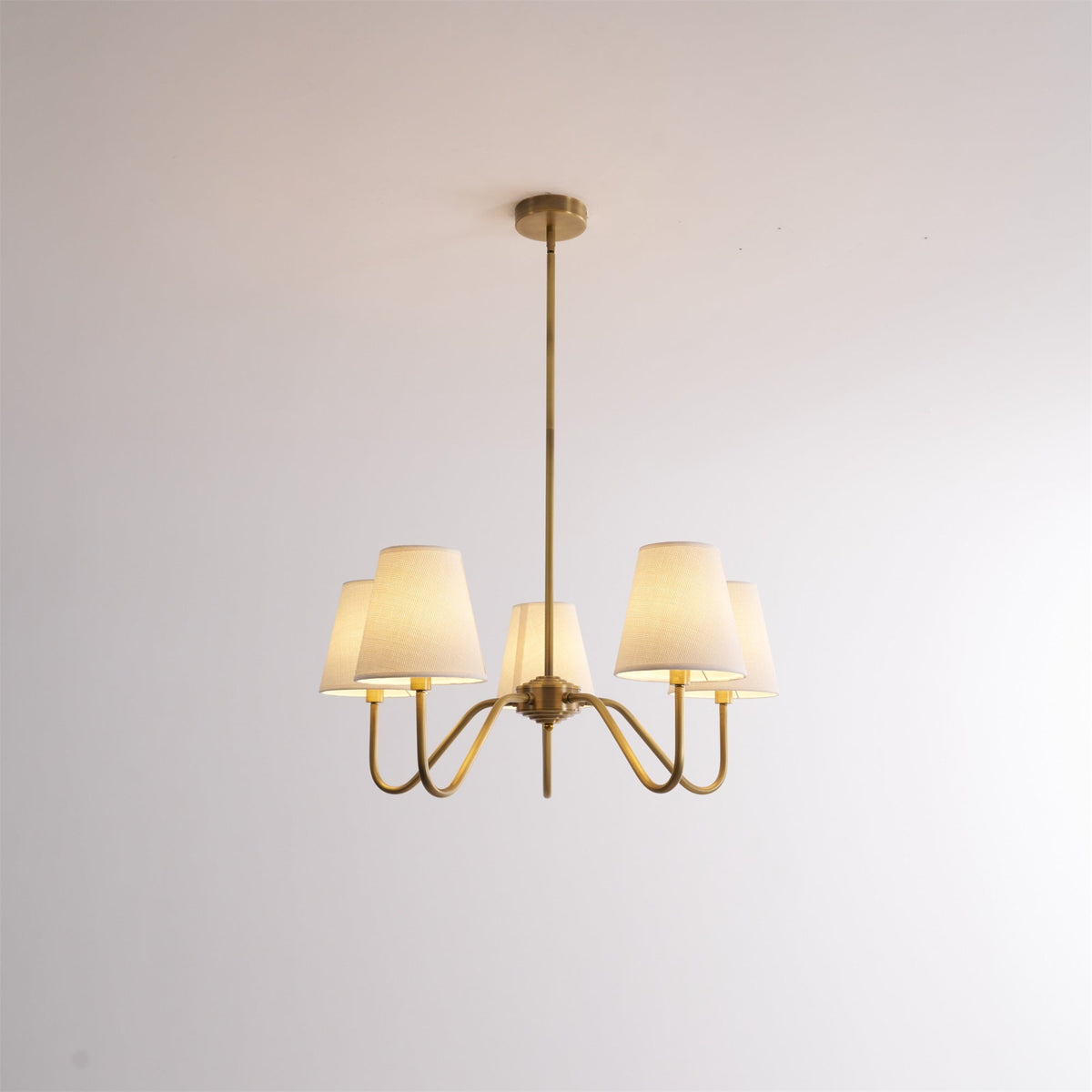 Opaluxe Brass Chandelier