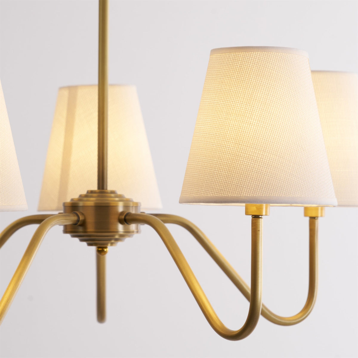Opaluxe Brass Chandelier