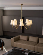 Opaluxe Brass Chandelier