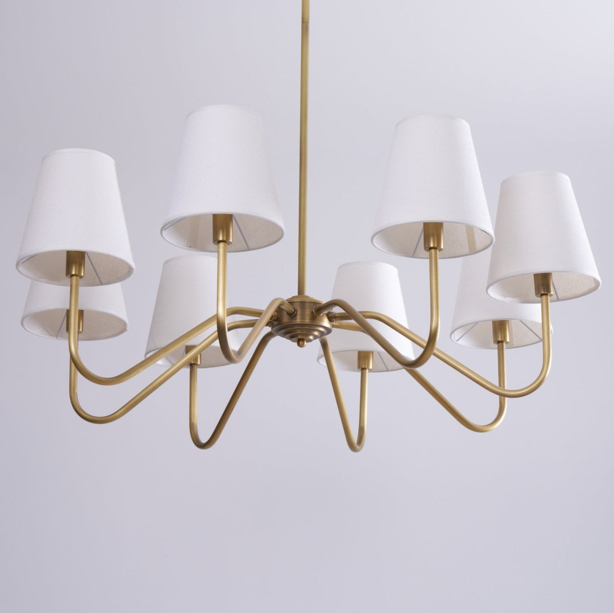 Opaluxe Brass Chandelier