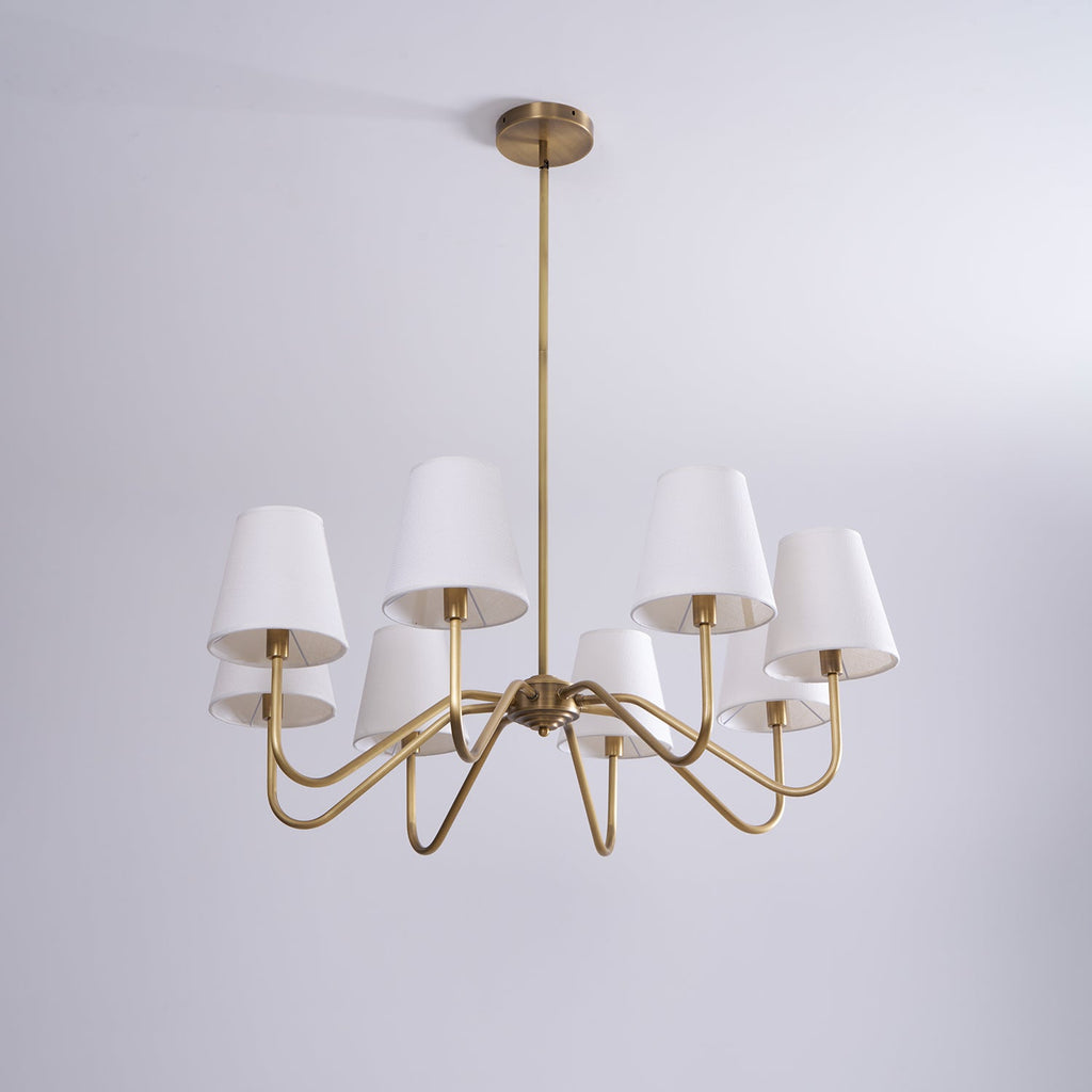 Opaluxe Brass Chandelier