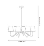 Opaluxe Brass Chandelier