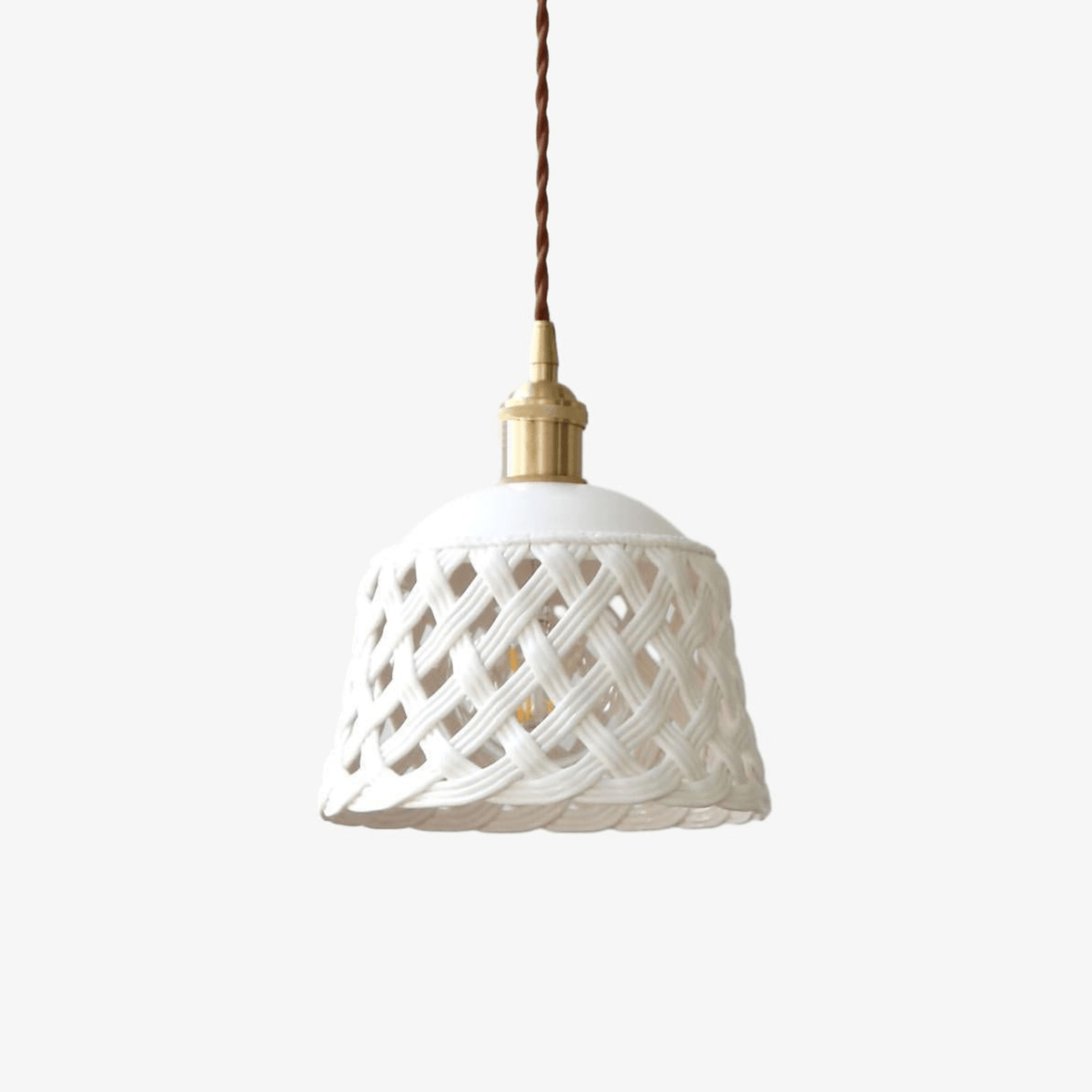 Openwork Ceramic Pendant Lamp