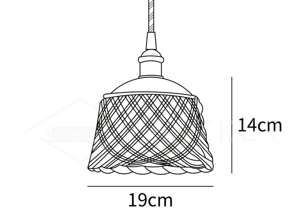 Openwork Ceramic Pendant Lamp