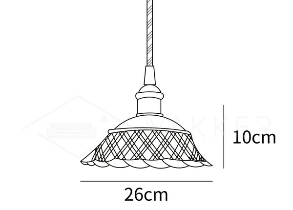Openwork Ceramic Pendant Lamp