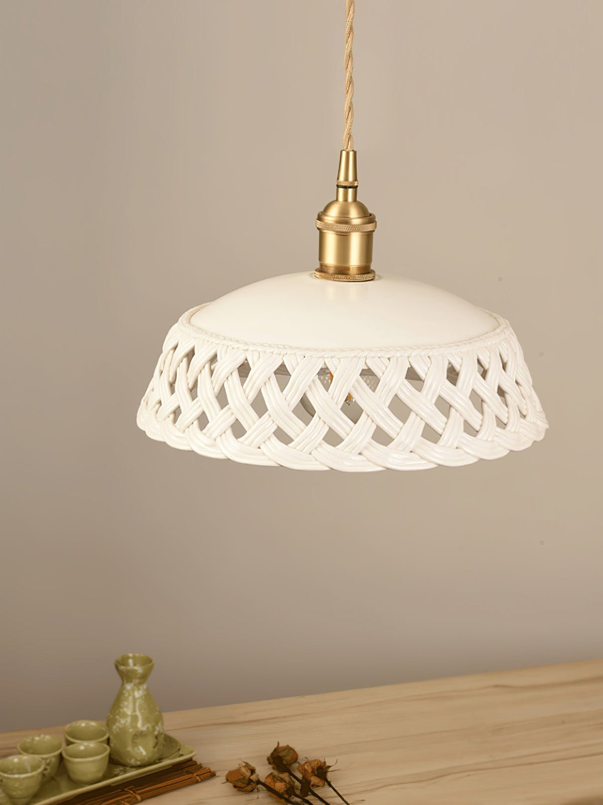 Miira Brass Pendant Swag Light