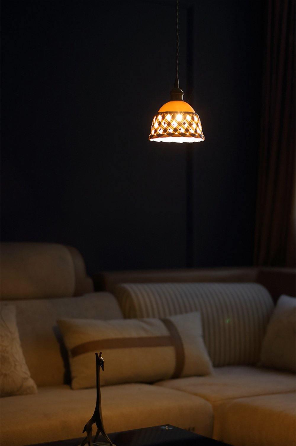 Miira Brass Pendant Swag Light