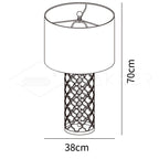 Openwork Metal Table Lamp