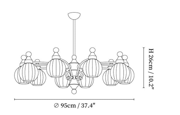 Ophelia Blossom Chandelier