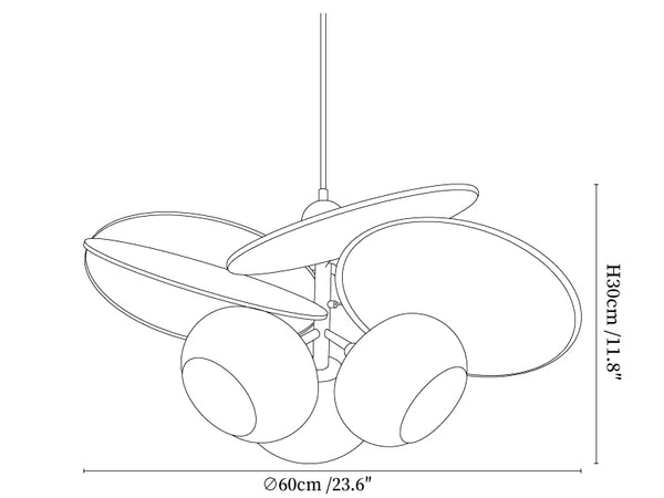Orabel Ember Chandelier