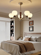 Orb Walnut Chandelier
