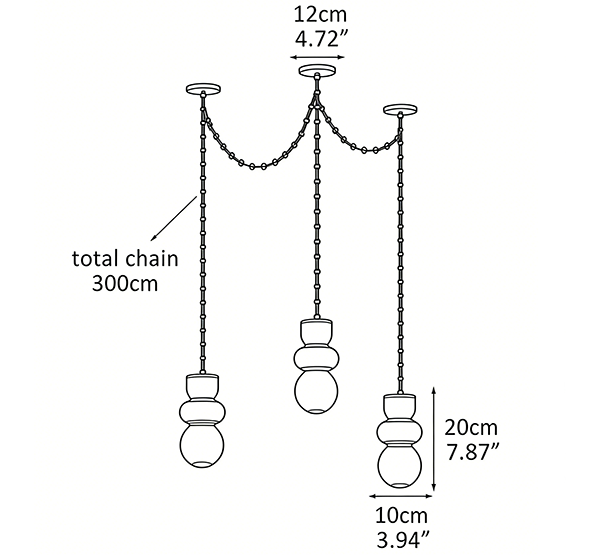 Orba Chain Chandelier