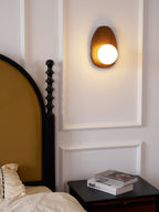 Orba Walnut Plug - in Wall Lamp