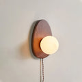 Orba Walnut Plug - in Wall Lamp