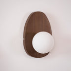 Orba Walnut Plug - in Wall Lamp